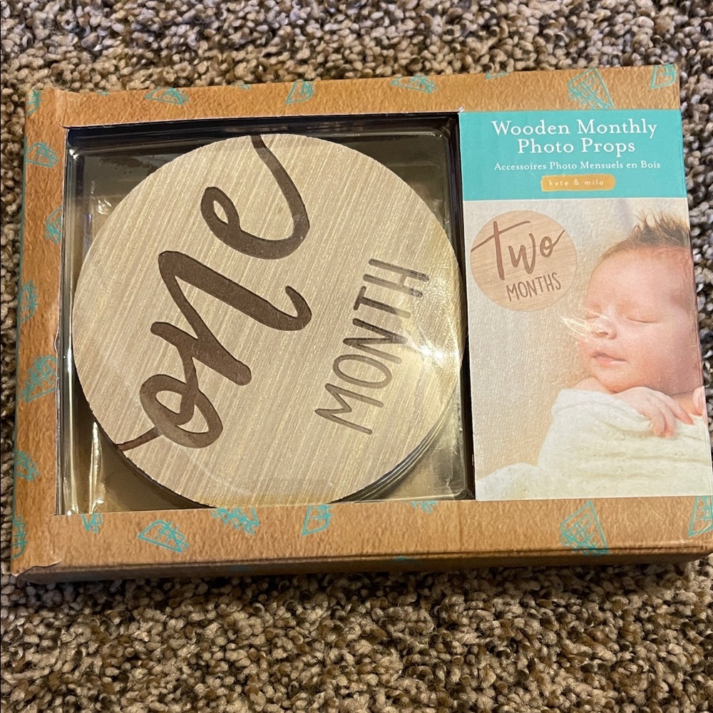 Wooden Monthly Photo Props